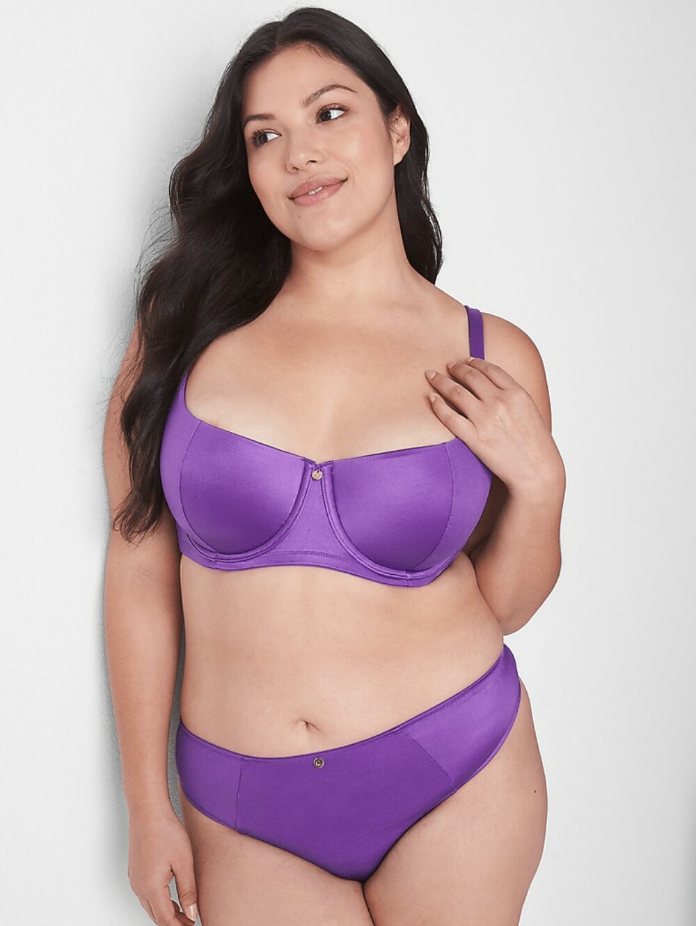 Cacique Purple Sexy Scoop Balconette Underwire Bra 44DDD NWT Women's Intimates